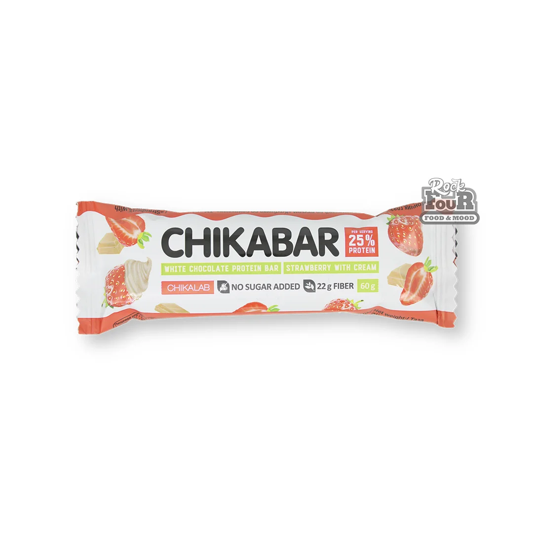 Протеиновый батончик «Chikabar Strawberry» 60г